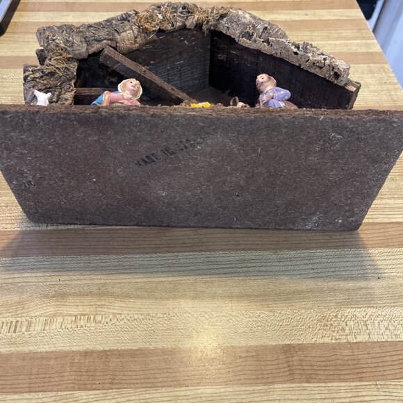 Vintage Italian Nativity Set Christmas Manger Scene Figures Made In Italy - Picture 4 of 16